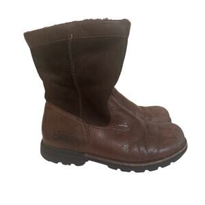 UGG Kids Short Birch II Boots sz 2 Brown Leather UGG Boots